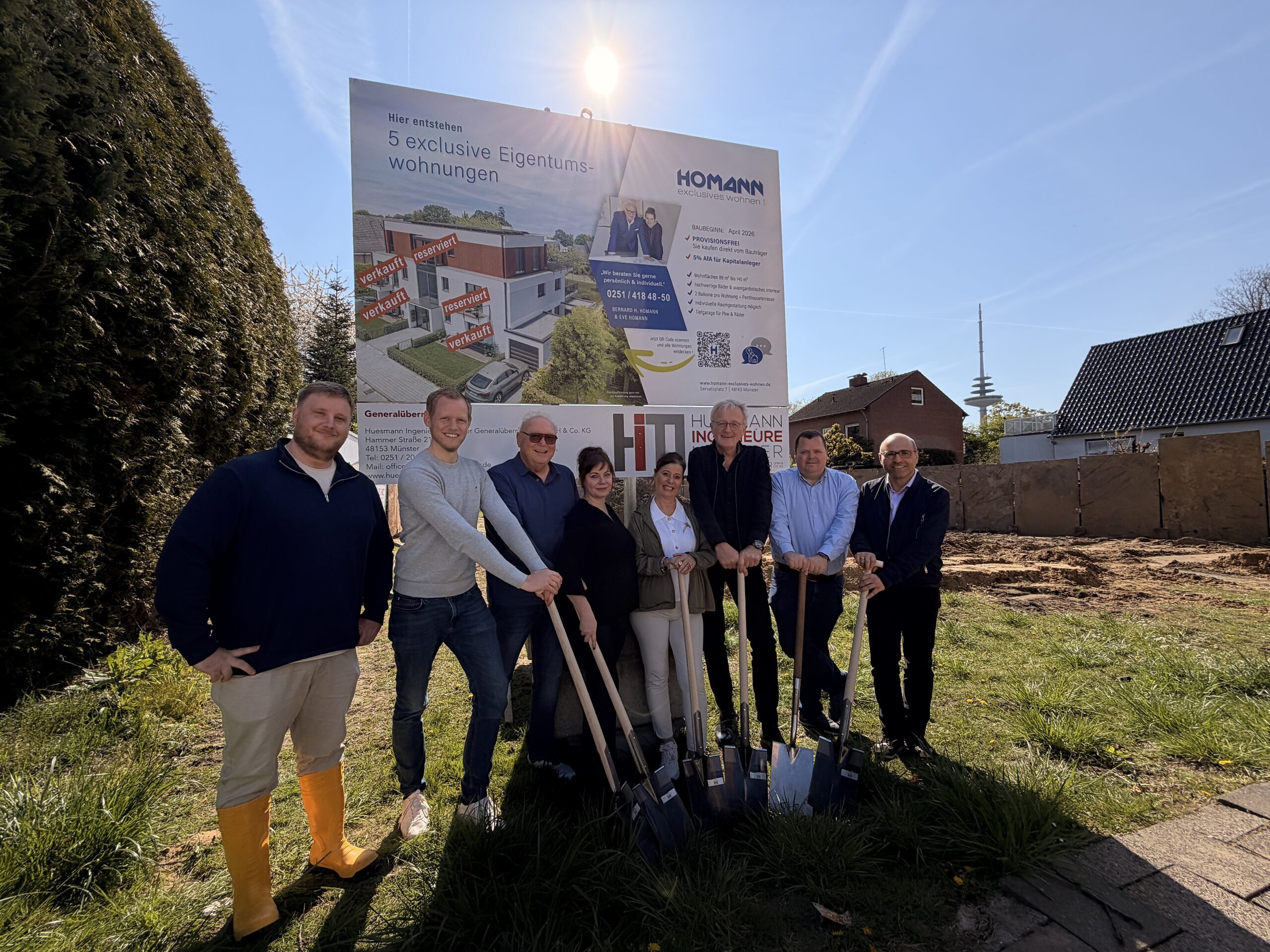 Vor Baubeginn vollständig vermarktet: Spatenstich für Premium-Wohnensemble „Gallenkamp 4“ in Münster-Mauritz