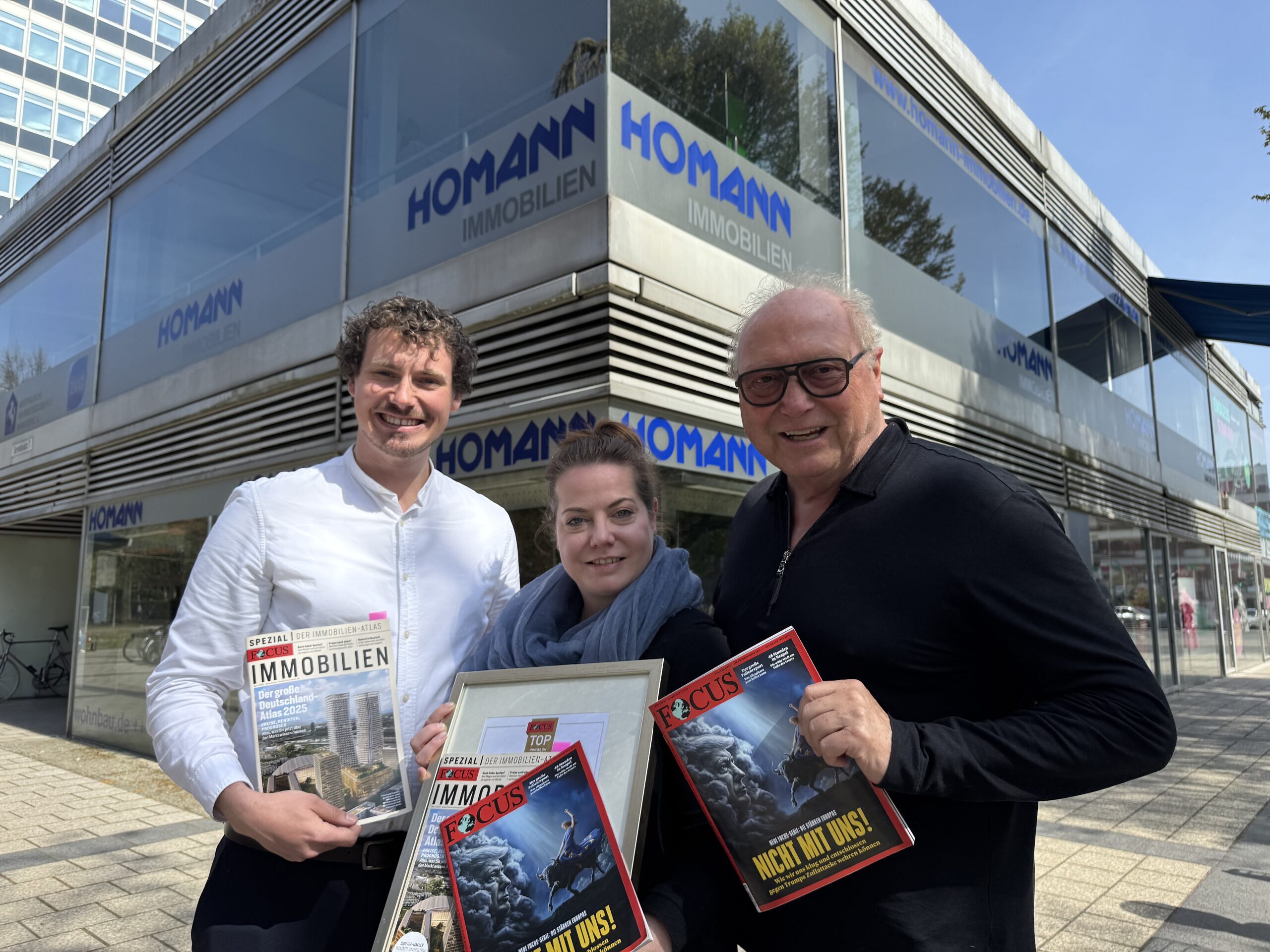 Homann Immobilien erneut ausgezeichnet – Bester Immobilienmakler Münsters im FOCUS-Ranking 2025