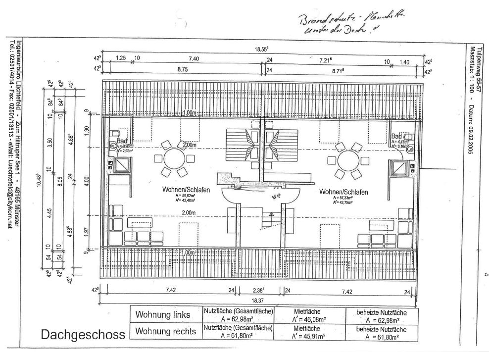 Grundriss Dachgeschoss