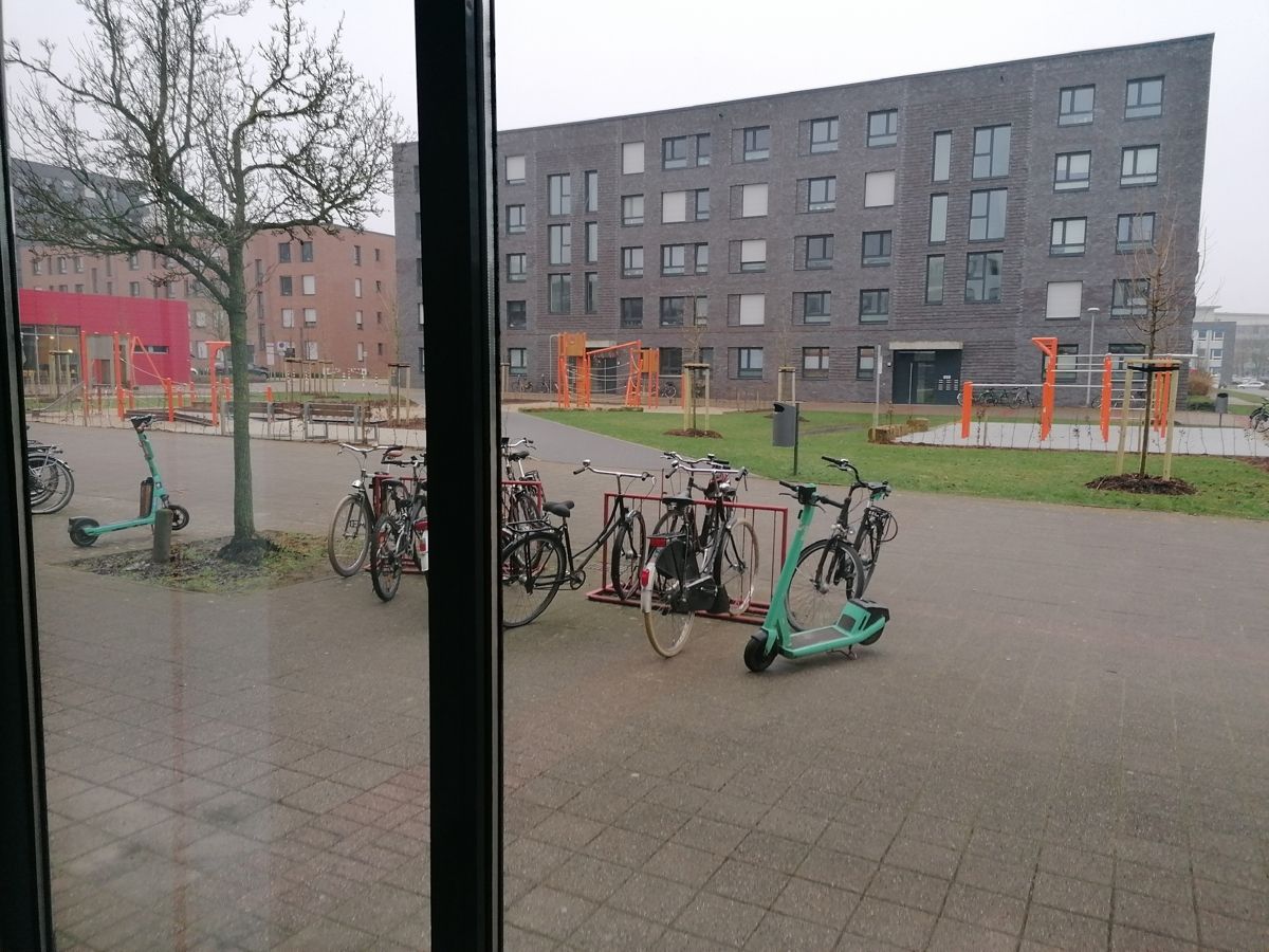 Blick ins Wohngebiet