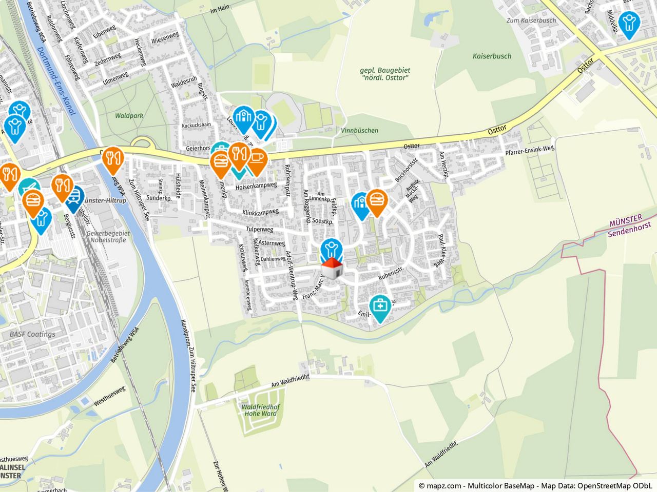 Geolyzer Kartenausschnitt