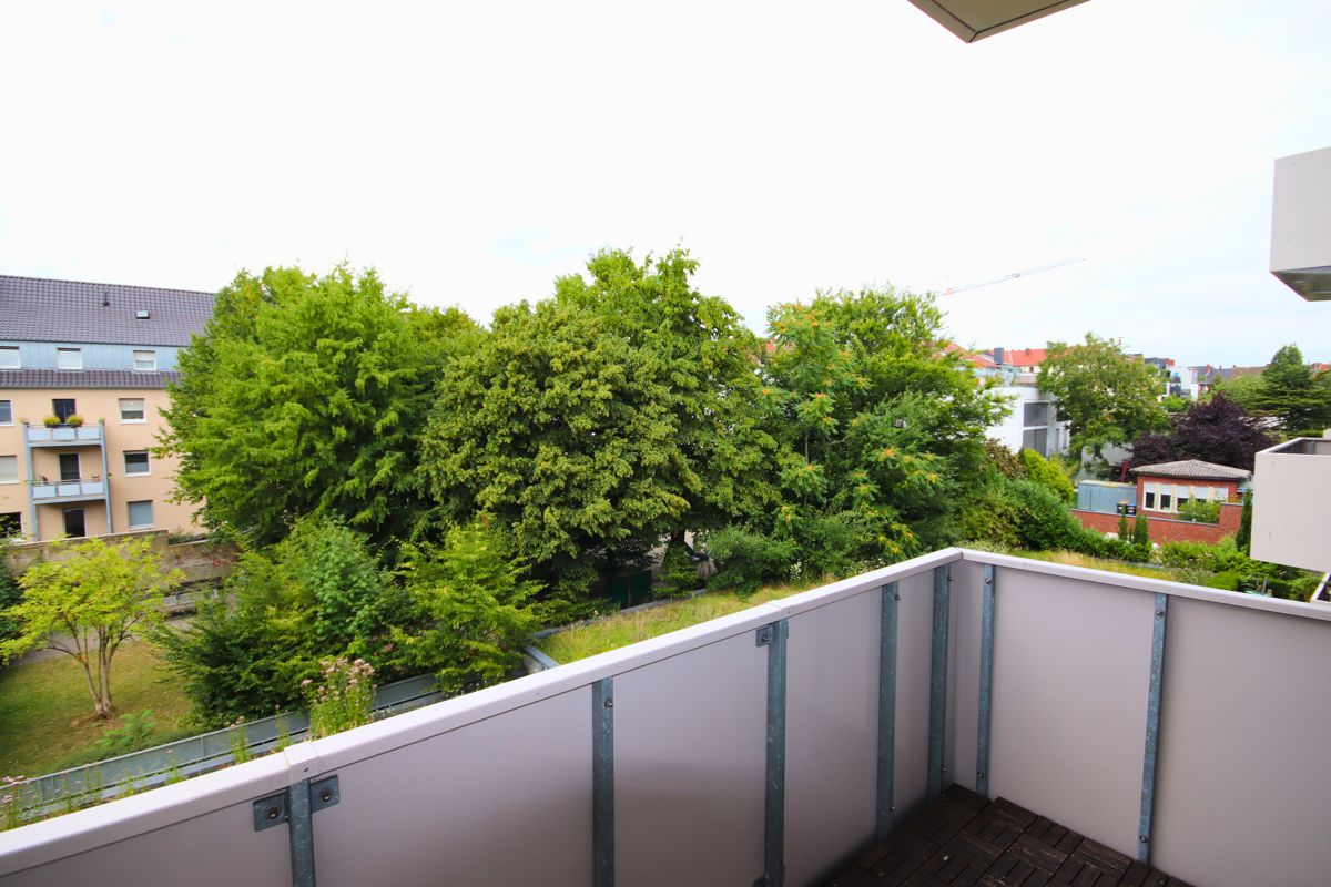 Der Blick vom 1. Balkon