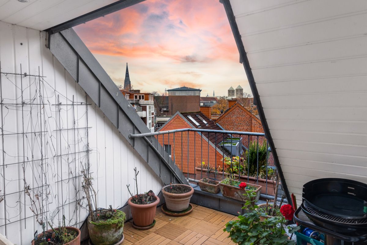 Ausblick Sonnenuntergang