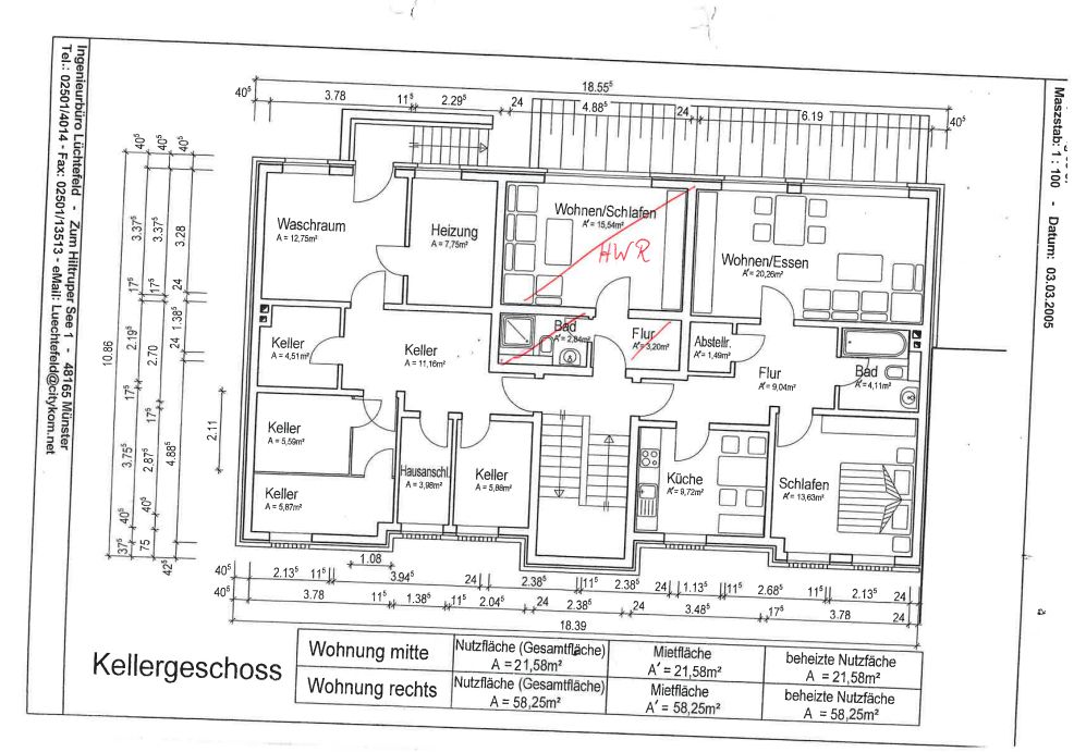 Grundriss Kellergeschoss