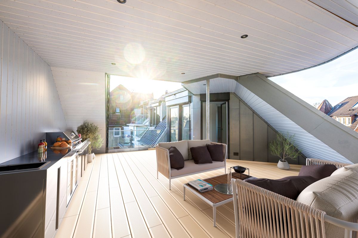 Dachterrasse - Andere Perspektive Homestaging