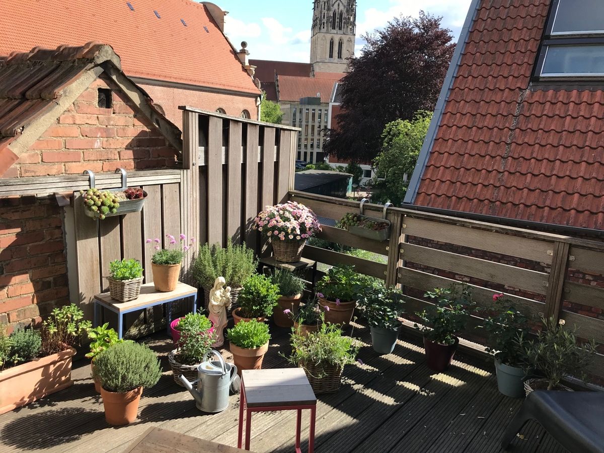 Eine Dachterrasse
