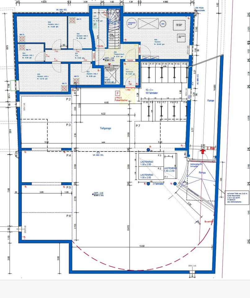 Grundriss Tiefgarage