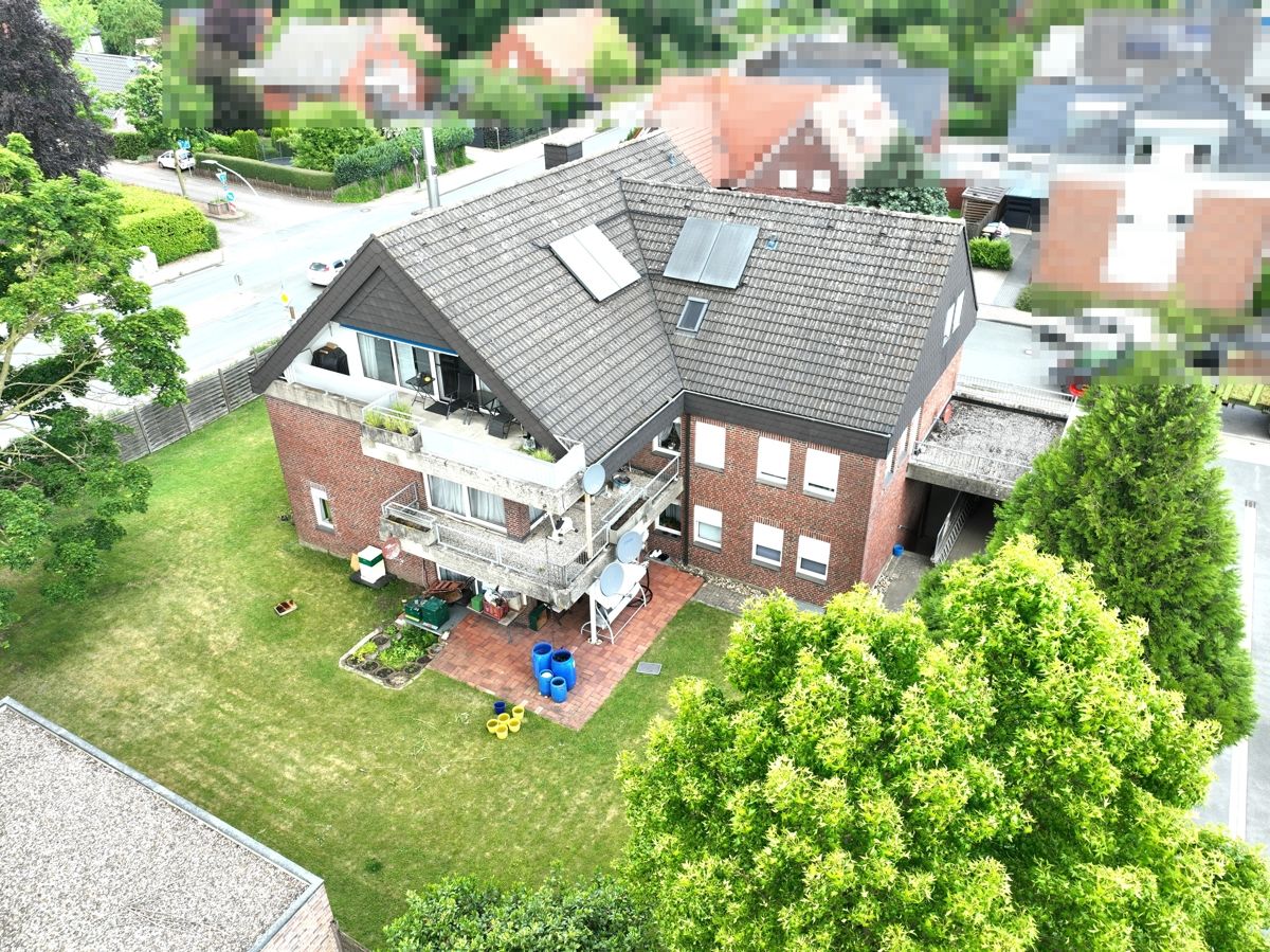 Rückansicht Vogelperspektive