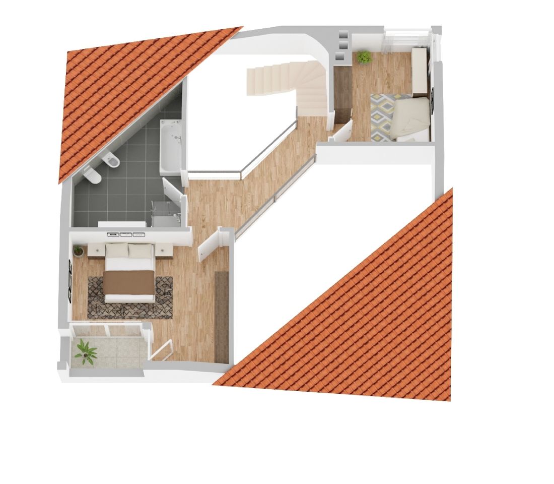 Grundriss Dachgeschoss mit Galerie