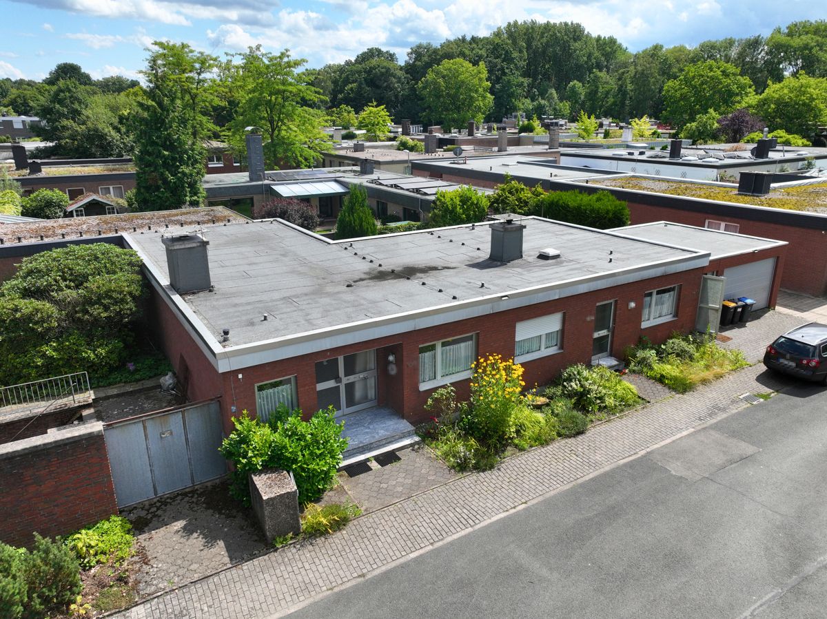 Hausfront Vogelperspektive