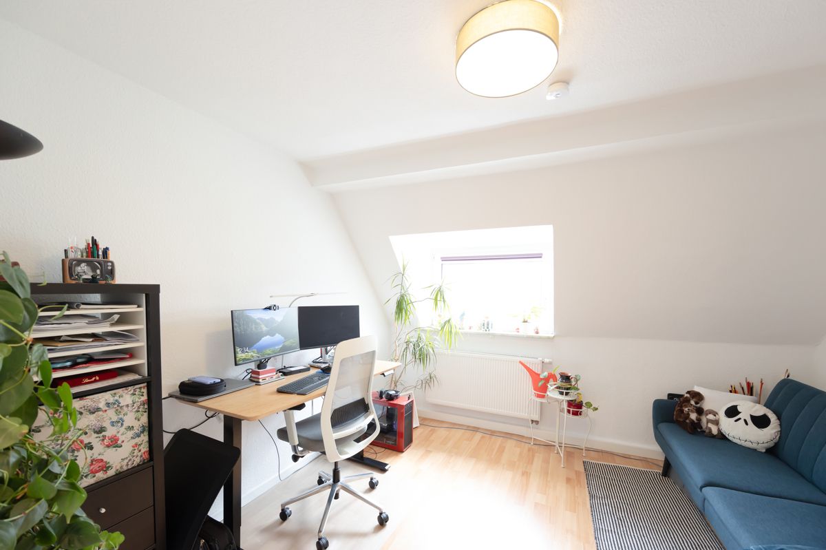 Das Arbeits- und Gästezimmer