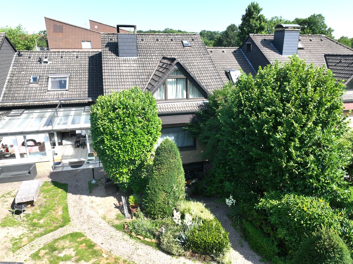 Rückansicht Vogelperspektive