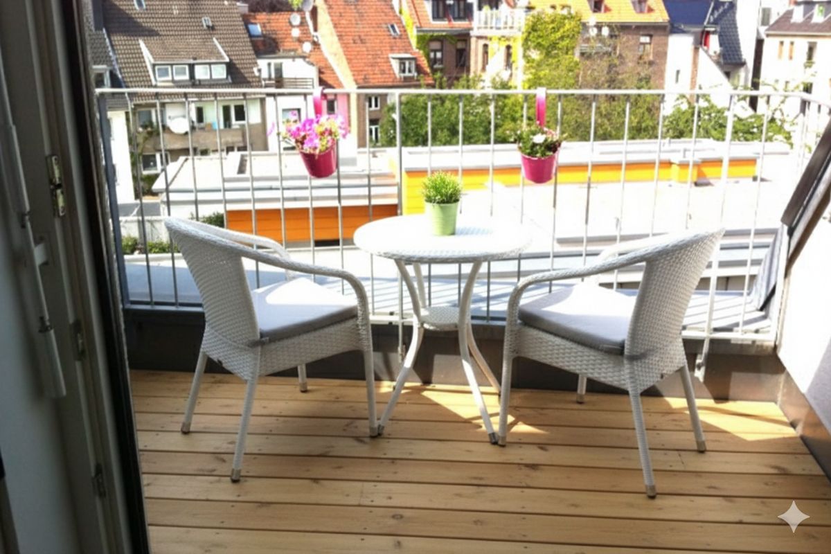 Geniessen Sie Ihr Lieblingsgetränk auf einem der Balkone