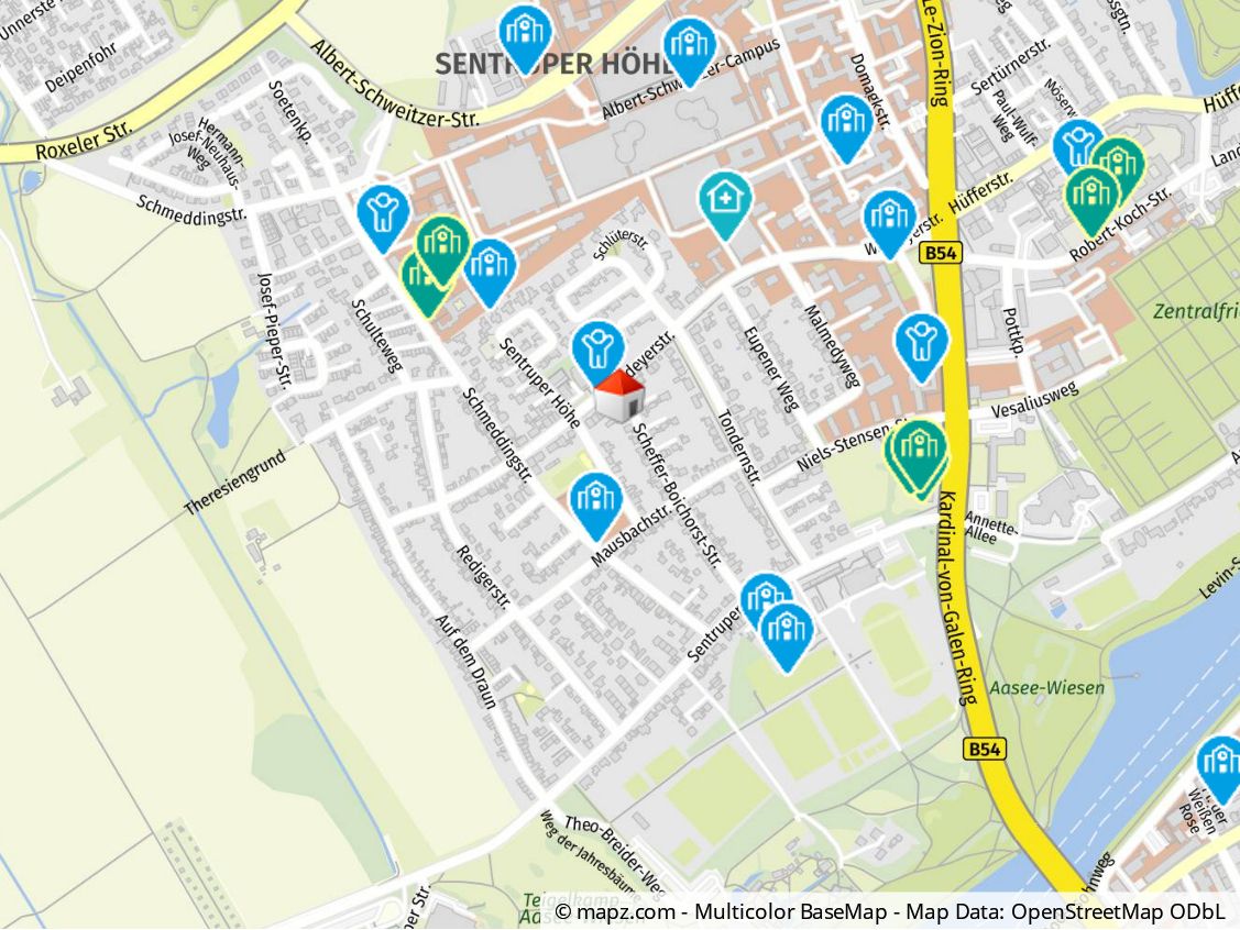 Geolyzer Kartenausschnitt